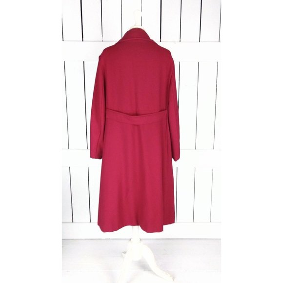 Vintage StyleCraft red wool full length over coat - Picture 6 of 7